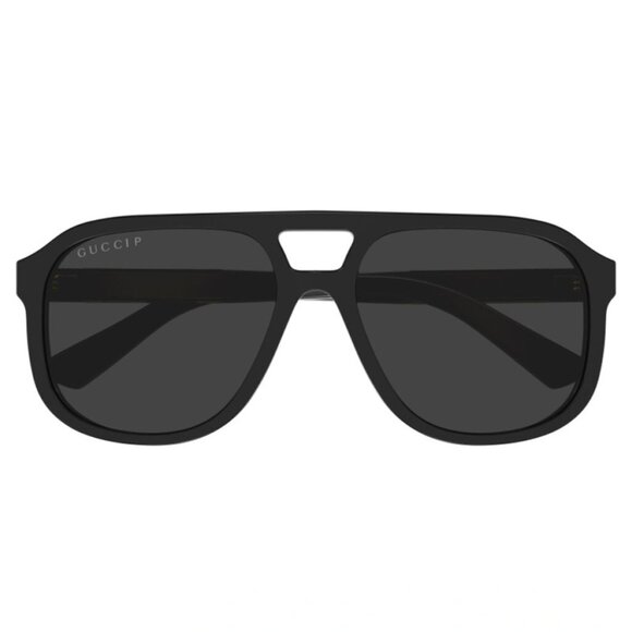 NEW GUCCI AVIATOR UNISEX BLACK GRAY  SUNGLASSES GUCCI GG1188S 001 - Picture 2 of 3